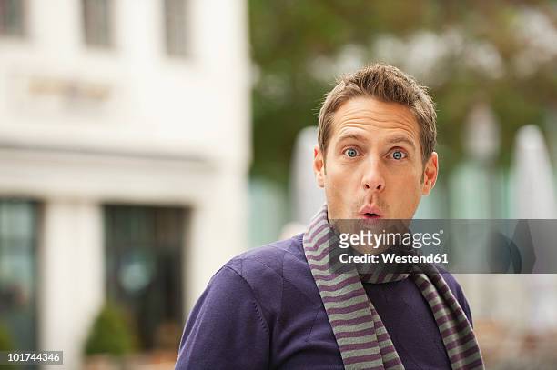 germany, bavaria, munich, portrait of a man - disbelief stock pictures, royalty-free photos & images