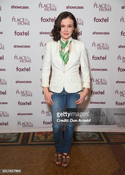 Arienwen Parkes Lockwood attends the premiere screening event for A Place To Call Home: The Final Chapter at State Theatre on August 16, 2018 in...