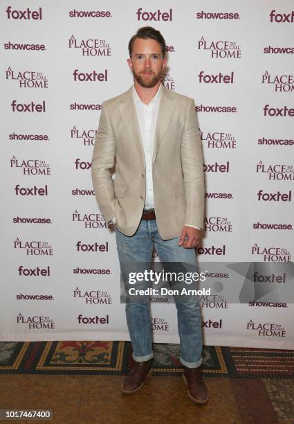 Tim Draxl attends the premiere screening event for A Place To Call Home: The Final Chapter at State Theatre on August 16, 2018 in Sydney, Australia.