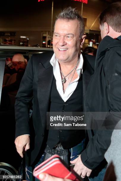 Jimmy Barnes arrives at Working Class Boy World Premiere on August 16, 2018 in Melbourne, Australia.