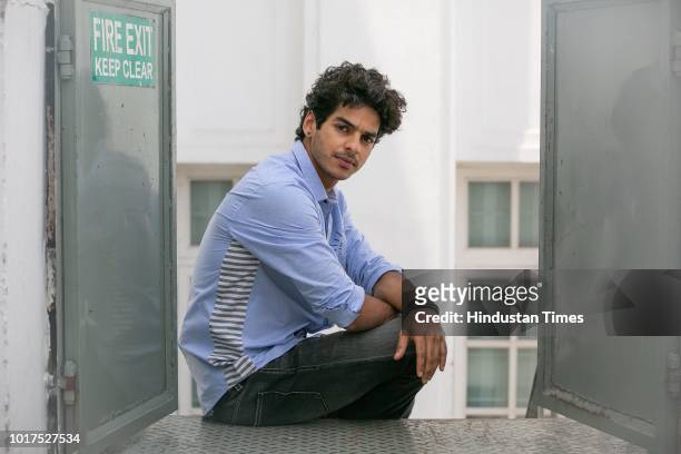 Bollywood actor Ishan Khatter posing during an exclusive interview with HT City-Hindustan Times, on July 18, 2018 in New Delhi, India.