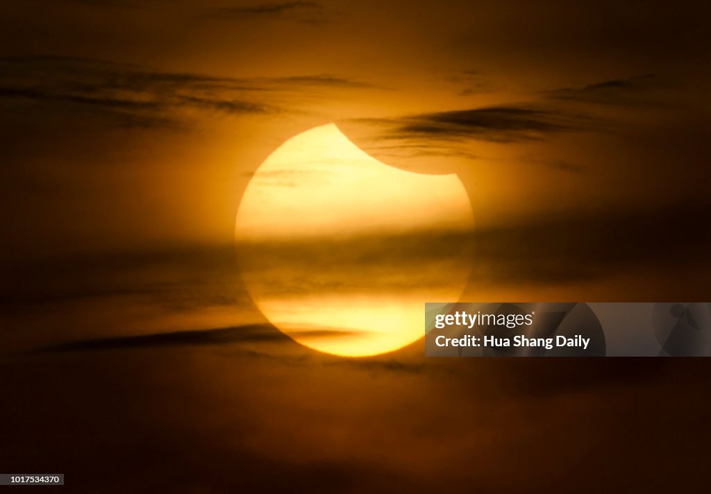 Partial Solar Eclipse In China