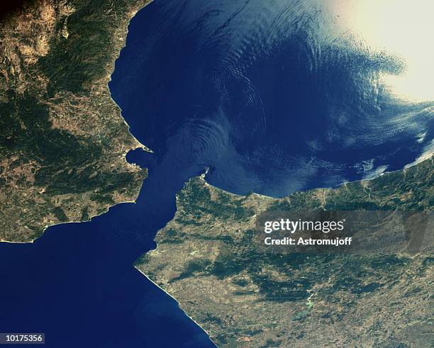 gibralter & waves - gibraltar stock pictures, royalty-free photos & images