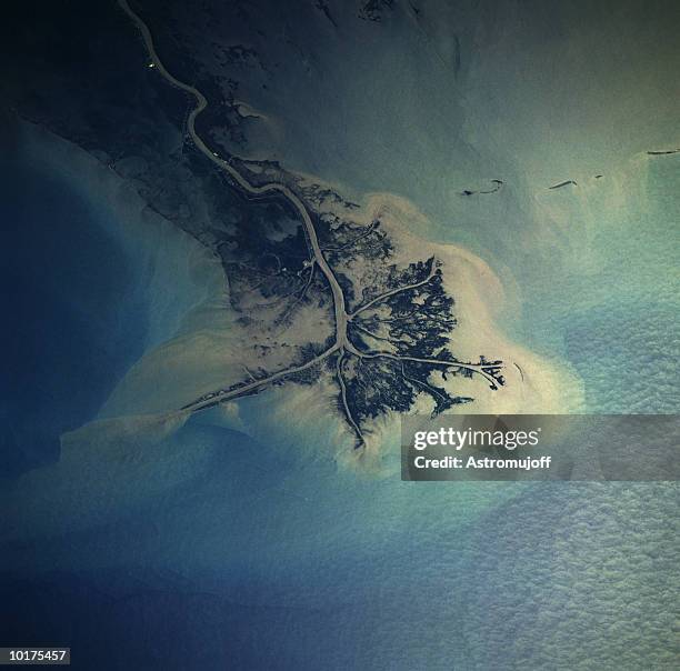 mississippi river delta, usa - delta stockfoto's en -beelden