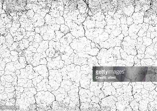 grunge texture background. cracks on the damaged stone wall. rectangle backdrop - cracked wall stock illustrations