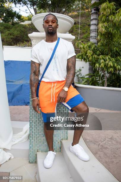 Omar Bolden attends the Summertime Pool Party presented by Matt Barnes and Nick Cannon on August 11, 2018 in Los Angeles, California.