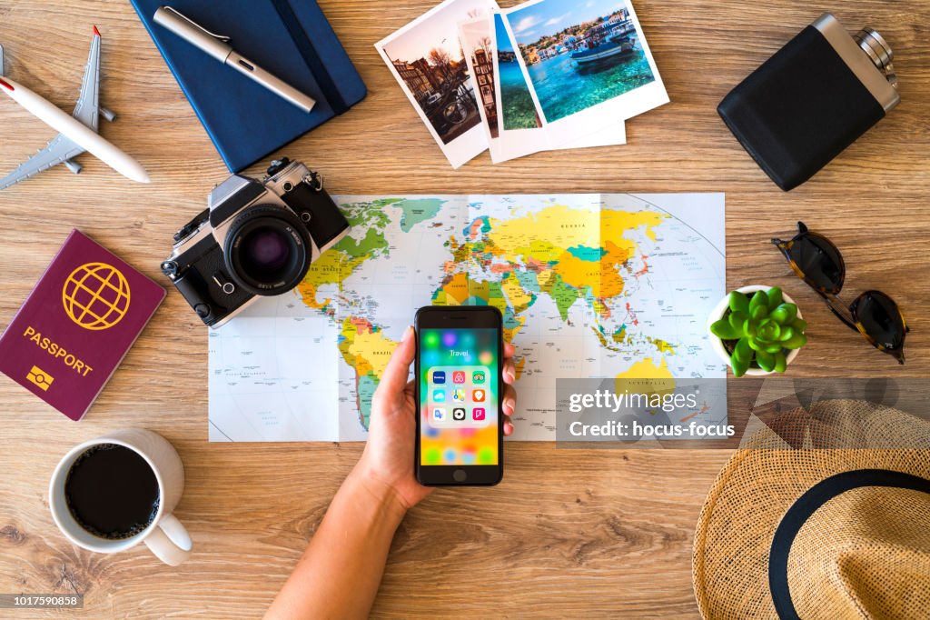 Planning a travel with iPhone