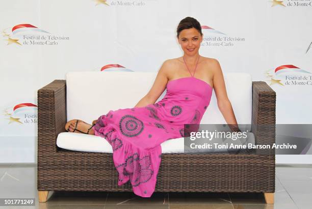 Sandrine Quetier attends a photocall at the Grimaldi Forum on June 7, 2010 in Monte-Carlo, Monaco.