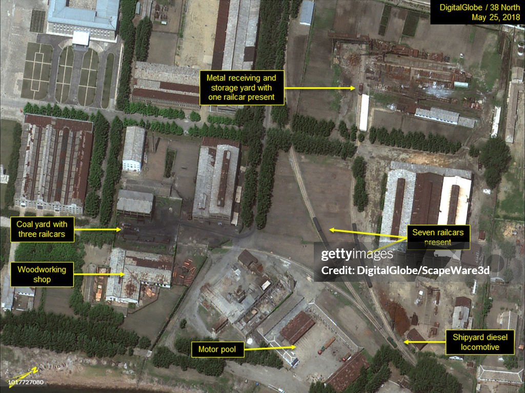 SINPO SOUTH SHIPYARD, NORTH KOREA - MAY 25, 2018:  Figure 4A. Activity at the northern support area of the shipyard.