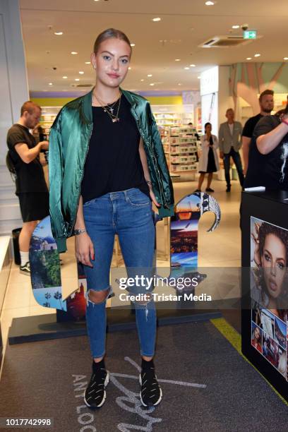 Cheyenne Ochsenknecht during the Urban Decay Campaign 'Laufen gegen Cybermobbing' on August 16, 2018 in Berlin, Germany.