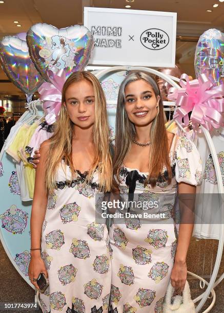 Lady Amelia Windsor and Mimi Wade attend the Polly Pocket x Mimi Wade launch at Selfridges on August 16, 2018 in London, England.
