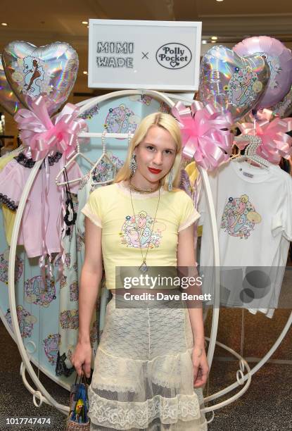 Milligan Beaumont attends the Polly Pocket x Mimi Wade launch at Selfridges on August 16, 2018 in London, England.