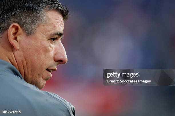 Assistant trainer Roy Makaay of Feyenoord during the UEFA Europa League match between Feyenoord v FK AS Trencin at the Stadium Feijenoord on August...