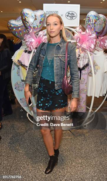 Agathe Chapman de Lussy attends the Polly Pocket x Mimi Wade launch at Selfridges on August 16, 2018 in London, England.