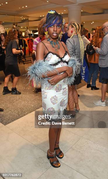 Zaina Miuccia attends the Polly Pocket x Mimi Wade launch at Selfridges on August 16, 2018 in London, England.