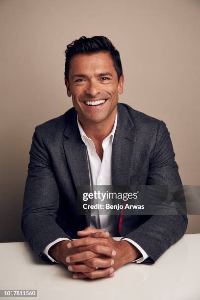 August 06: Mark Consuelos of CW's 'Riverdale' poses for a portrait during the 2018 Summer Television Critics Association Press Tour at The Beverly...