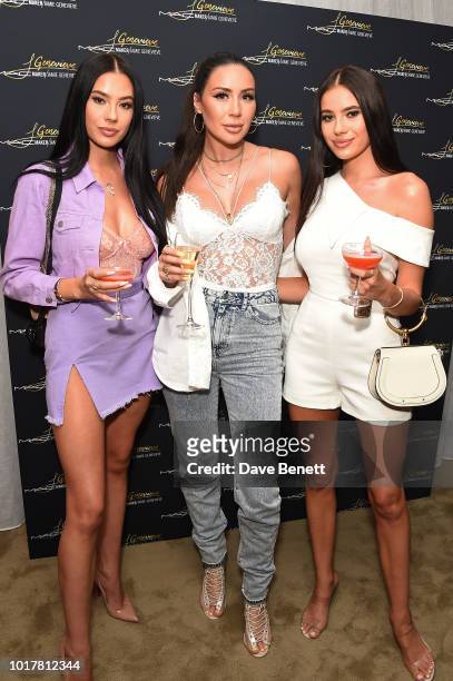 Klaudia Badura, guest and Laura Badura join international beauty influencers Jamie Genevieve and Patricia Bright to celebrate the global...