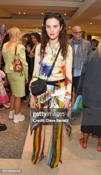 Daisy Maybe attends the Polly Pocket x Mimi Wade launch at Selfridges on August 16, 2018 in London, England.