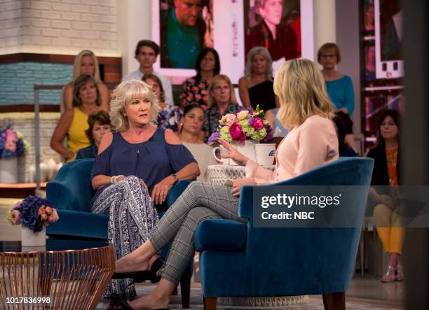 Pictured: Mary Jo Buttafuoco and Megyn Kelly on Thursday, August 16, 2018 --
