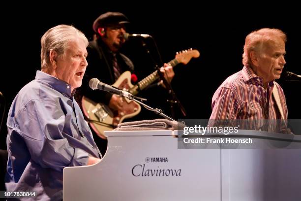 American singer Brian Wilson performs live on stage during a concert at the Admiralspalast on August 16, 2018 in Berlin, Germany.