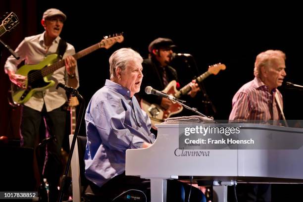 American singer Brian Wilson performs live on stage during a concert at the Admiralspalast on August 16, 2018 in Berlin, Germany.