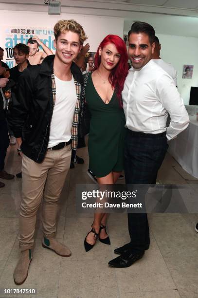 Pritchard, Diane Buswell, Dr Ranj Singh attend a private view of Attitude Magazine's exhibition celebrating their 300th issue at [VENUE} on August...