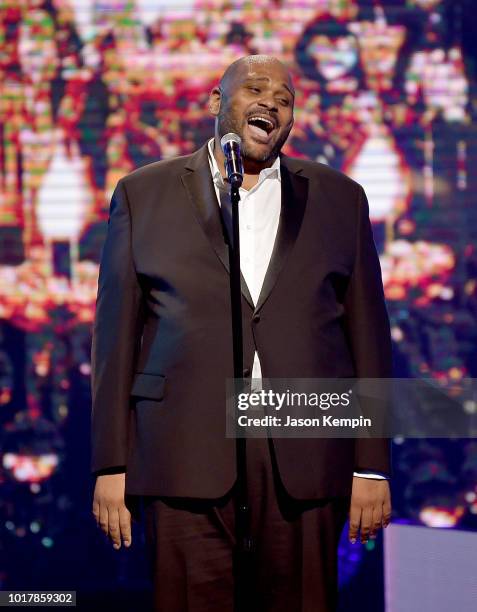 Ruben Studdard performs onstage during the 2018 Black Music Honors at Tennessee Performing Arts Center on August 16, 2018 in Nashville, Tennessee.