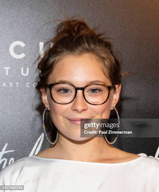 Mina Sundwall attends "The Little Stranger" New York Premiere at Metrograph on August 16, 2018 in New York City.