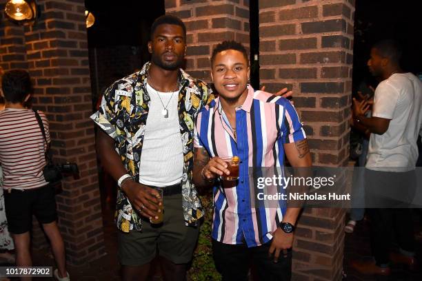 Broderick Hunter and Rotimi attend the Raise Your Rum on National Rum Day with BACARDI Rum on August 16, 2018 in New York City.