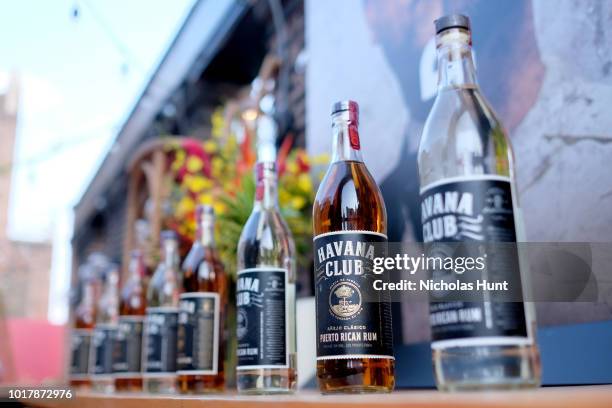 Rum on display at the Raise Your Rum on National Rum Day with BACARDI Rum on August 16, 2018 in New York City.