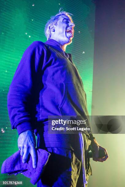 Eazy performs during the Endless Summer Tour 2018 at DTE Energy Music Theater on August 16, 2018 in Clarkston, Michigan.