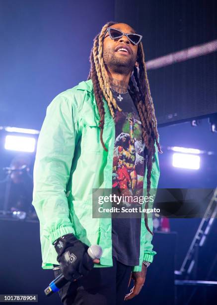 Ty Dolla $ign performs during the Endless Summer Tour 2018 at DTE Energy Music Theater on August 16, 2018 in Clarkston, Michigan.