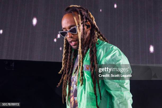 Ty Dolla $ign performs during the Endless Summer Tour 2018 at DTE Energy Music Theater on August 16, 2018 in Clarkston, Michigan.