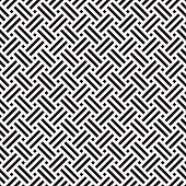 Seamless geometric abstract weave pattern background.