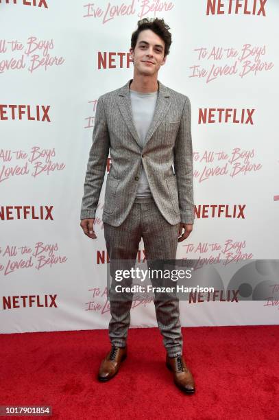Israel Broussard attends the Screening Of Netflix's "To All The Boys I've Loved Before" - Arrivals at Arclight Cinemas Culver City on August 16, 2018...