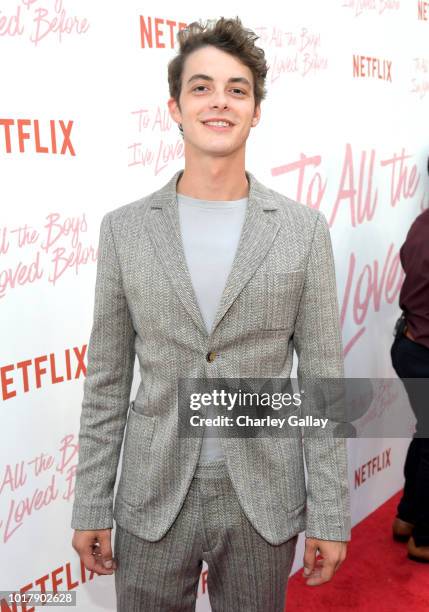 Israel Broussard attends Netflix's 'To All the Boys I've Loved Before' Los Angeles Special Screening at Arclight Cinemas Culver City on August 16,...