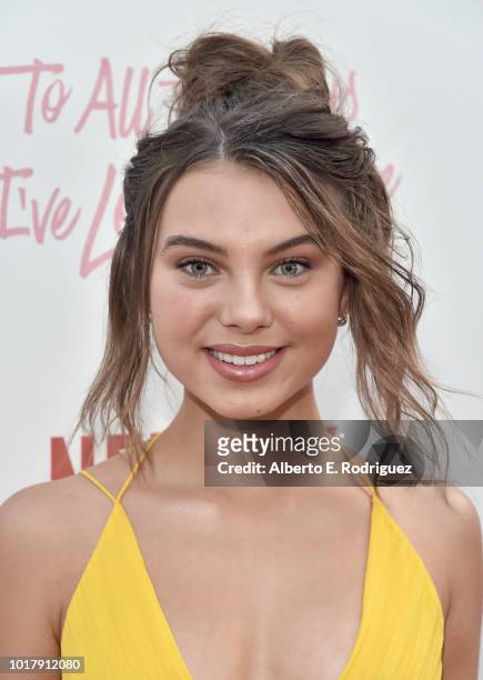 Caaitlin Carmichael attends a screening of Netflix's "To All The Boys I've Loved Before" at Arclight Cinemas Culver City on August 16, 2018 in Culver...