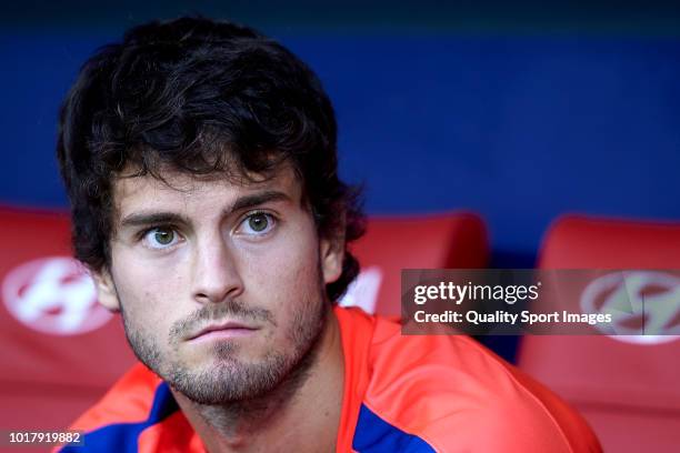 Roberto Olabe of Atletico de Madrid looks on prior to the International Champions Cup match between Atletico de Madrid and FC Internazionale at Wanda...