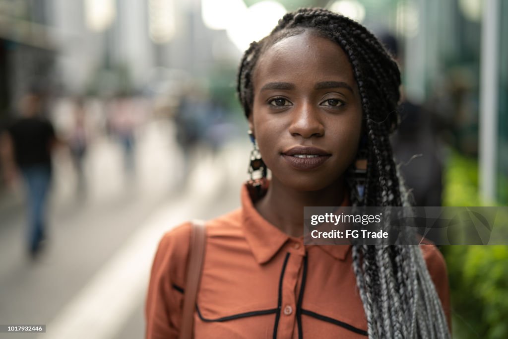 Portrait of African Woman at Street