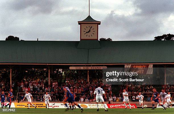 General view of Spirit Point during round 15 of the National Soccer League played between Northern Spirit and Brisbane Strikers at North Sydney Oval,...