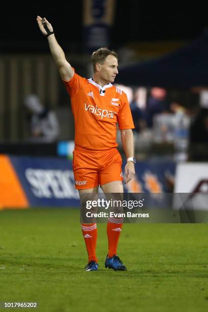 Match Referee Richard Kelly during the round one Mitre 10 Cup match between Tasman and Canterbury on August 17, 2018 in Blenheim, New Zealand.