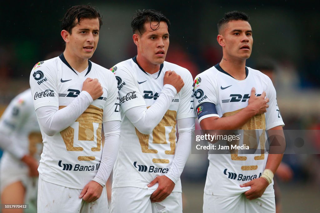 Pumas UNAM v Pachuca - Torneo Apertura 2018