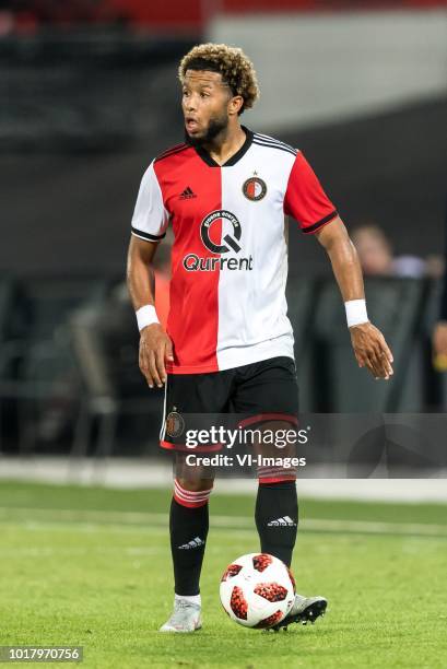 Tonny Vilhena of Feyenoord during the UEFA Europa League third round qualifying second leg match between Feyenoord Rotterdam and AS Trencin at De...