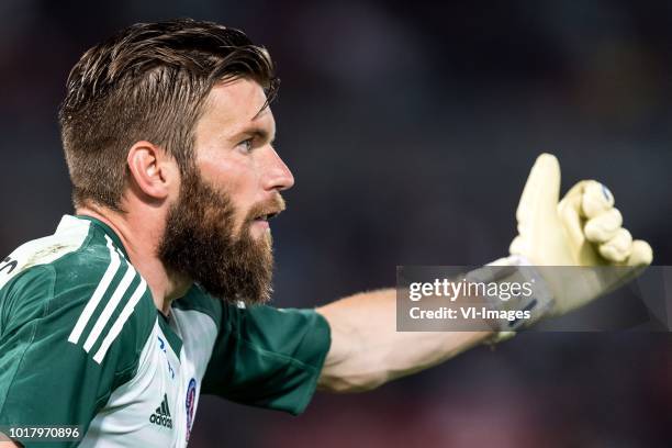Goalkeeper Igor Semrinec of AS Trencin during the UEFA Europa League third round qualifying second leg match between Feyenoord Rotterdam and AS...