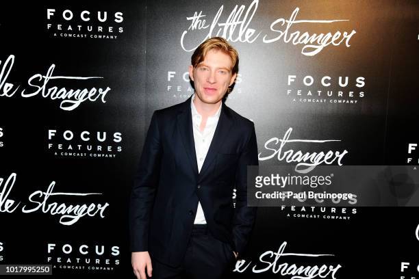 Domhnall Gleeson attends "The Little Stranger" New York Premiere at Metrograph on August 16, 2018 in New York City.