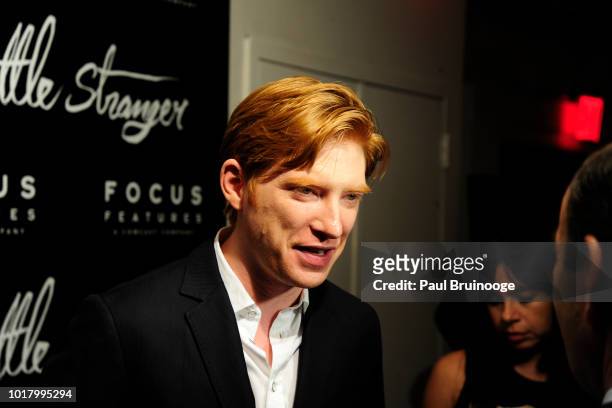 Domhnall Gleeson attends "The Little Stranger" New York Premiere at Metrograph on August 16, 2018 in New York City.