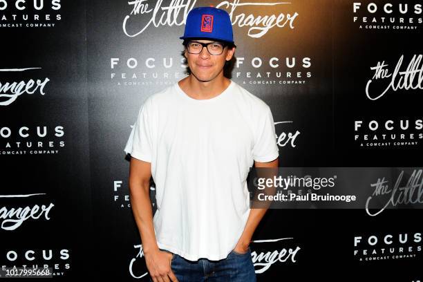 Chaske Spencer attends "The Little Stranger" New York Premiere at Metrograph on August 16, 2018 in New York City.