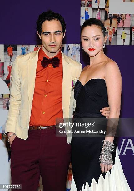 Designer Zac Posen and model Devon Aoki attend the 2010 CFDA Fashion Awards at Alice Tully Hall at Lincoln Center on June 7, 2010 in New York City.