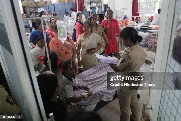 At least 16 students and a staff member of a private school here in Bhandup were hospitalised today due to suspected food poisoning, on August 16,...