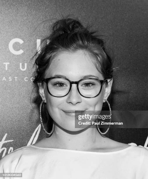 Mina Sundwall attends "The Little Stranger" New York Premiere at Metrograph on August 16, 2018 in New York City.